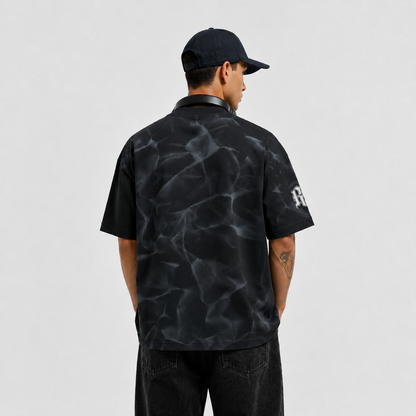 Camiseta Oversize Brújula Negra