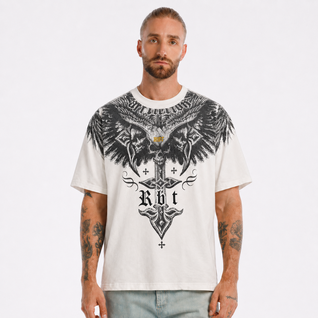 Camiseta Oversize Ángel Oscuro