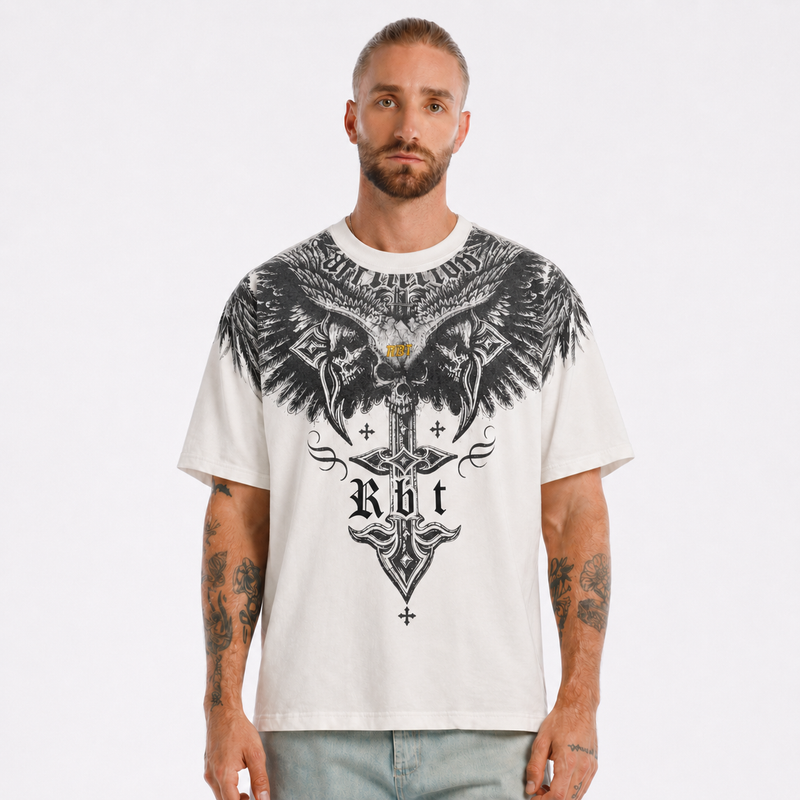 Camiseta Oversize Ángel Oscuro